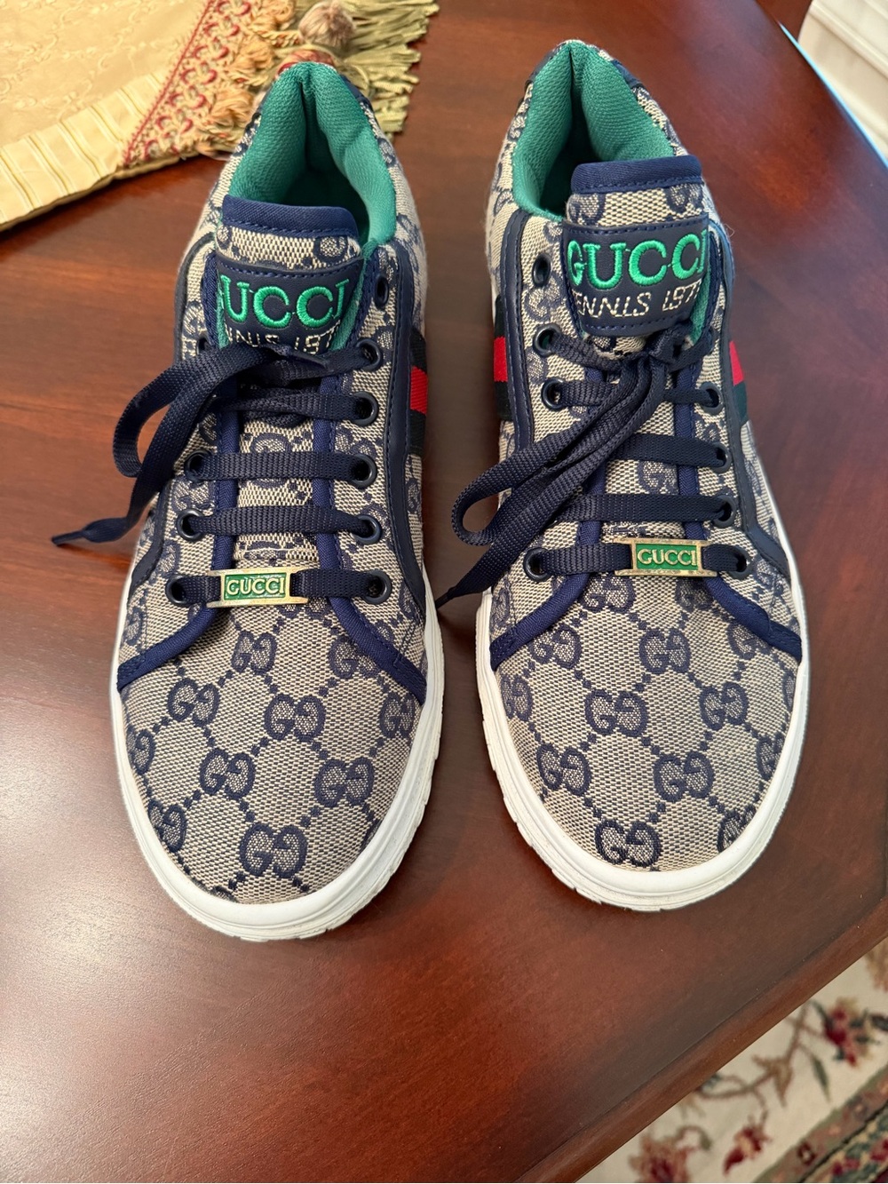 Monogram Tennis Shoes sz 9 
Very Good Condition!